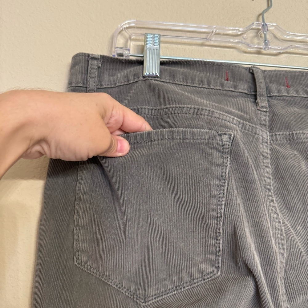 BDG Gray Corduroy Pants Size 31 Ankle Cigarette Stretch 34 x 29 Minimalist - Picture 10 of 16